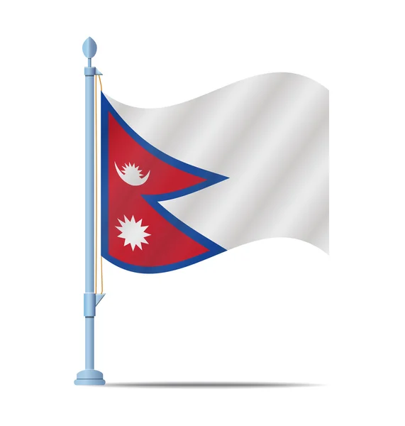 Nepal bandera vector — Vector de stock