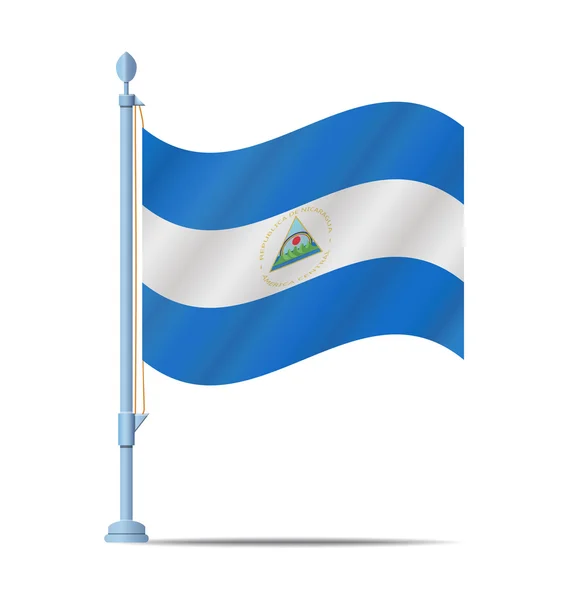 Nicaragua bandera vector — Archivo Imágenes Vectoriales