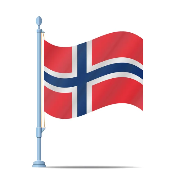 Vetor bandeira da Noruega — Vetor de Stock