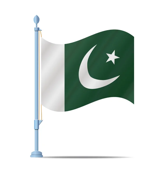 Pakistanische Flagge — Stockvektor