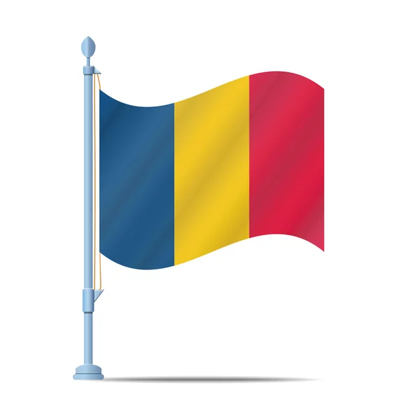 罗马尼亚国旗矢量 — 图库矢量图片