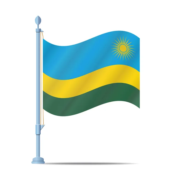 ルワンダの旗のベクトル — ストックベクタ