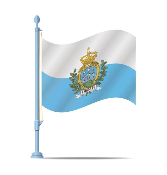 San Marino vector de la bandera — Archivo Imágenes Vectoriales