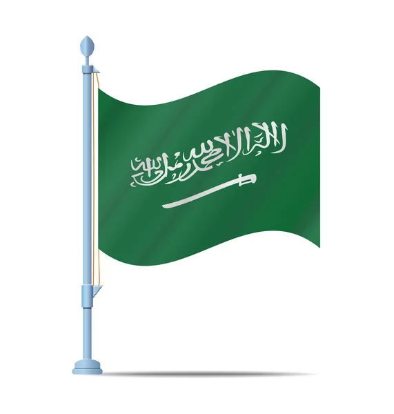 Saudi-arabische Flagge — Stockvektor