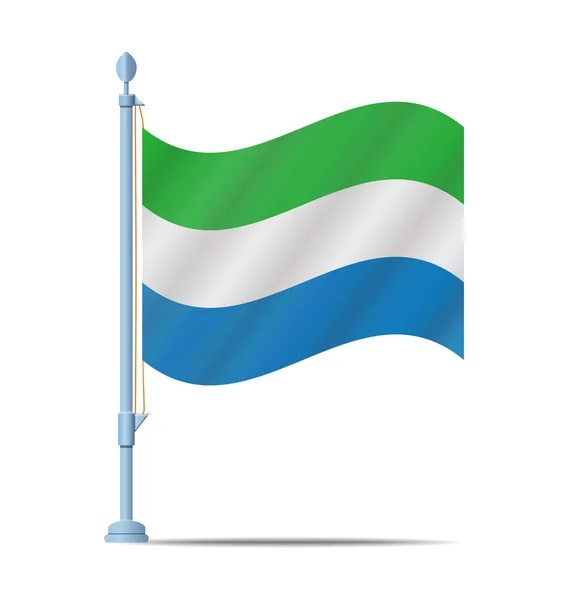 Sierra Leone drapeau vecteur — Image vectorielle