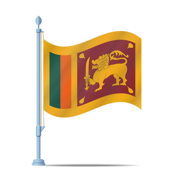 Sri lanka flag vektor — Stockvektor