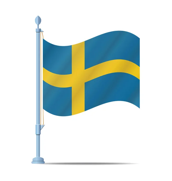 Svédország lobogója vektor — Stock Vector