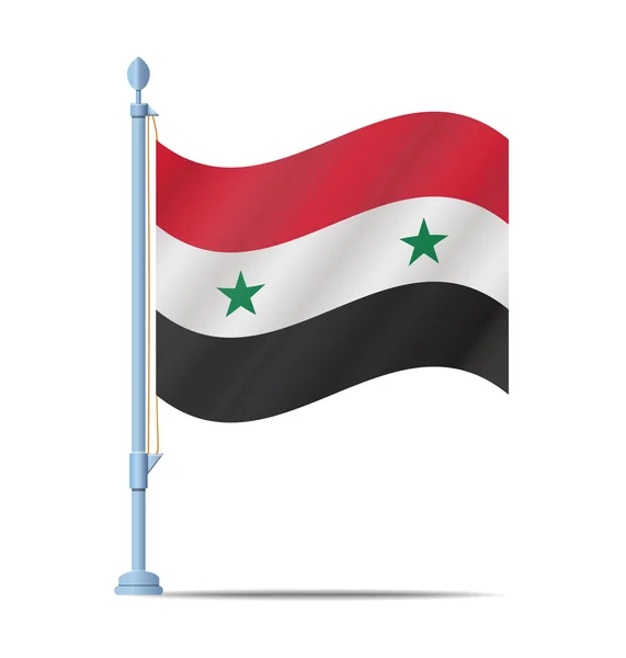 Διάνυσμα σημαία της Συρίας — Διανυσματικό Αρχείο