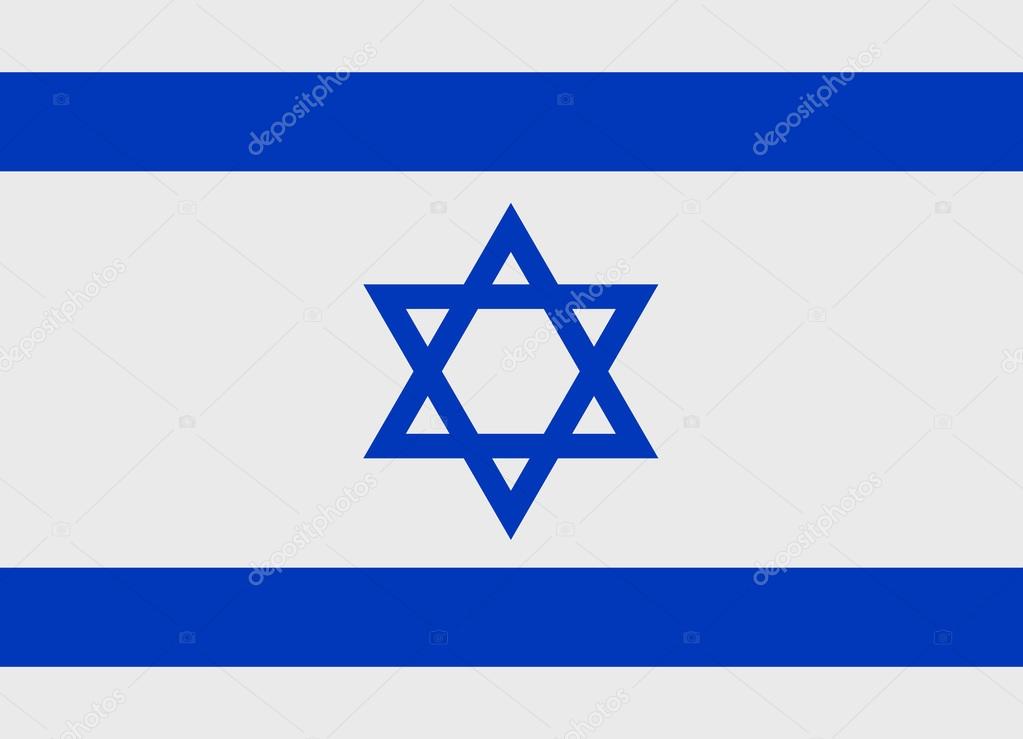 Israel flag vector