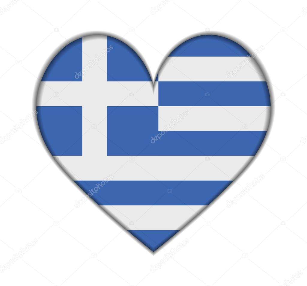 Ελλάδα καρδιά σημαία διάνυσμα — Διανυσματικό Αρχείο ...