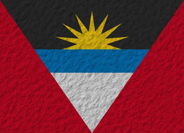 Antigua en Barbuda vlag steen — Stockfoto
