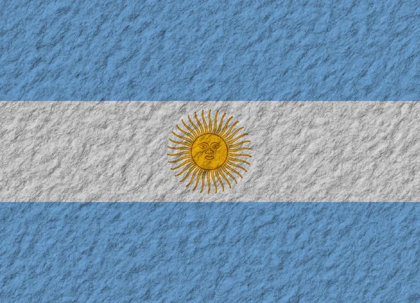 Pedra bandeira Argentina — Fotografia de Stock