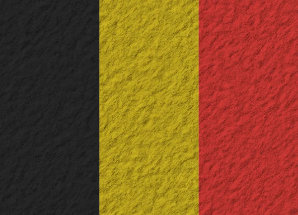 Belgia flaga kamień — Zdjęcie stockowe