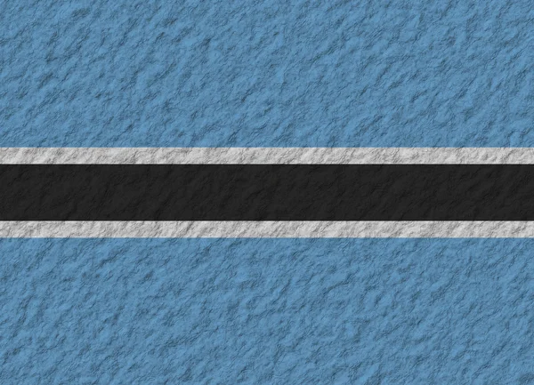 Botsvana bayrağı taş — Stok fotoğraf