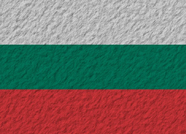 Bulgaria bandera piedra —  Fotos de Stock