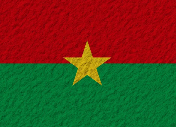 Burkina Faso bayrak taş — Stok fotoğraf