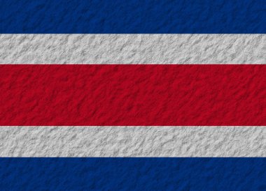 Kosta Rika bayrak taş