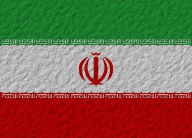 Iran bayrağı taş