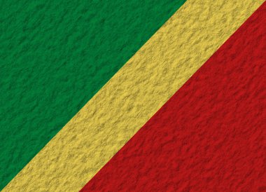 Cumhuriyeti Kongo bayrak taş