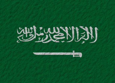 Suudi Arabistan bayrağı taş