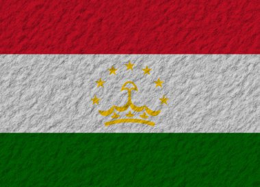 Tacikistan bayrağı taş