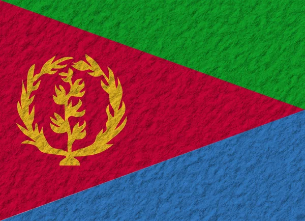 Eritrea flag stone — Stock Photo, Image