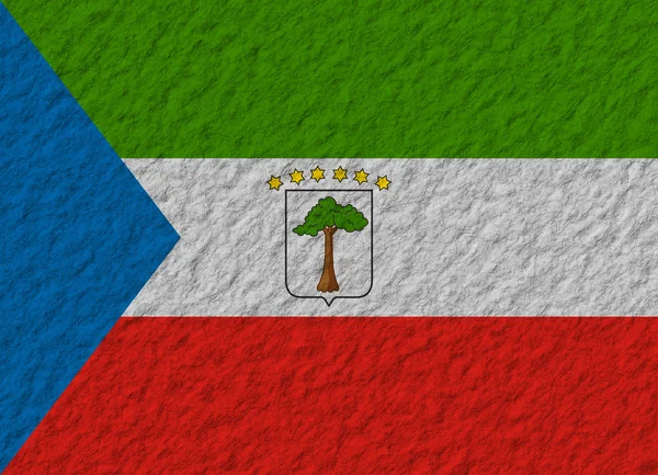 Vlajka Rovníkové Guiney — Stock fotografie