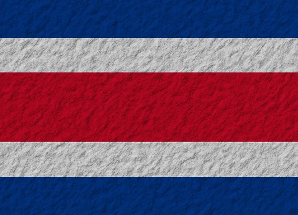 Bandera de Costa Rica piedra — Foto de Stock