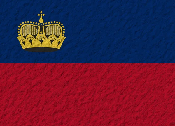Liechtenstein vlag steen — Stockfoto