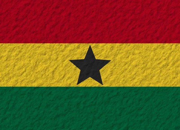 ガーナ国旗石 — ストック写真