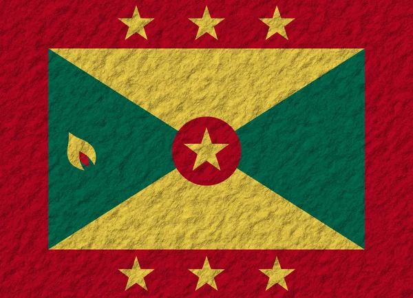 Grenada flag stone — Stock Photo, Image