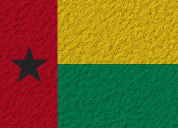 Guinea Bissau bandera piedra —  Fotos de Stock