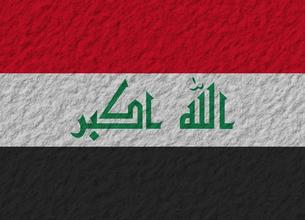 Irak bayrağı taş — Stok fotoğraf