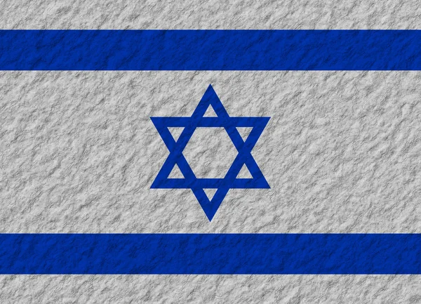 Israele pietra bandiera — Foto Stock