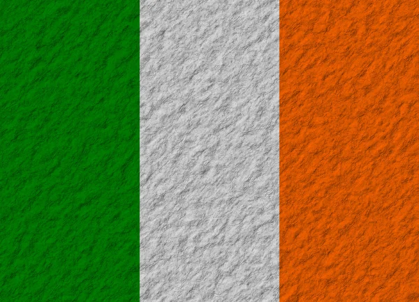 Irlanda bandeira pedra — Fotografia de Stock