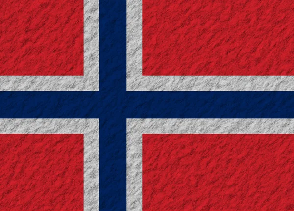 Bandera de Noruega piedra —  Fotos de Stock