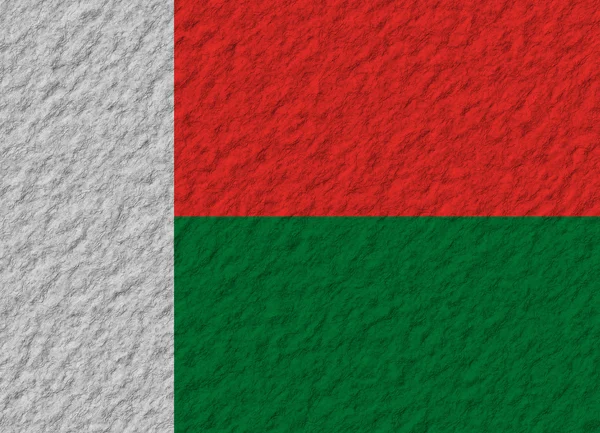 Madagaskar bayrağı taş — Stok fotoğraf
