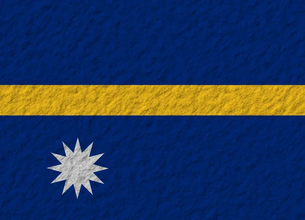 Nauru bandera piedra — Foto de Stock