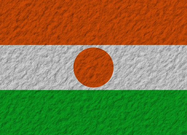 Прапор Нігеру камінь — стокове фото