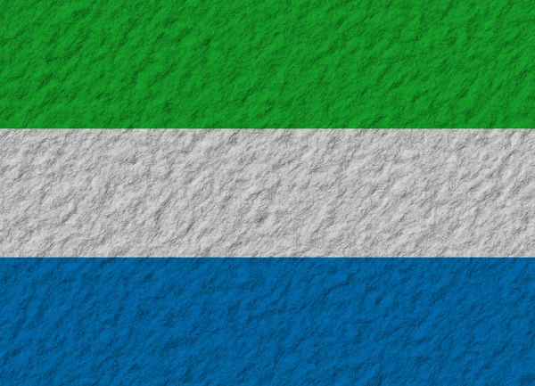 Sierra Leona bandera piedra — Foto de Stock