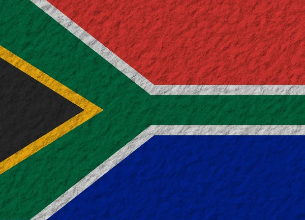 Zuid-Afrika vlag steen — Stockfoto