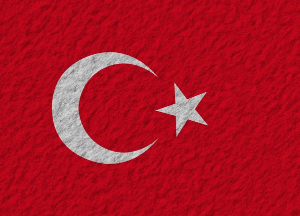 Turquie drapeau pierre — Photo