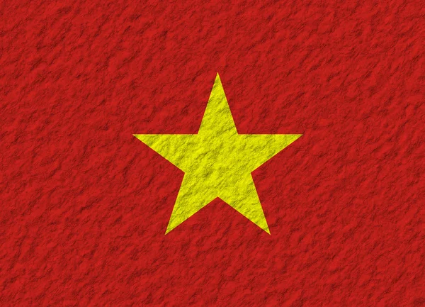 Прапор В'єтнаму камінь — стокове фото