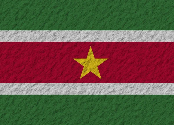 Камінь прапор Суринаму — стокове фото