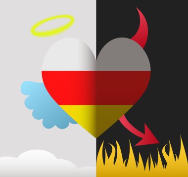 Güney Osetya melek ve şeytan kalp