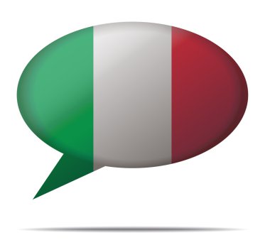 Konuşma balonu bayrağı İtalya
