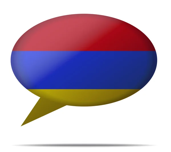 Мова міхур прапор Вірменії — стоковий вектор