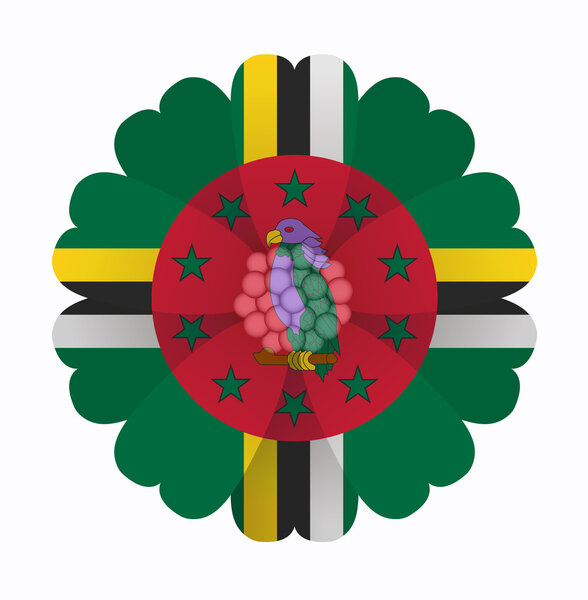 Flag flower Dominica