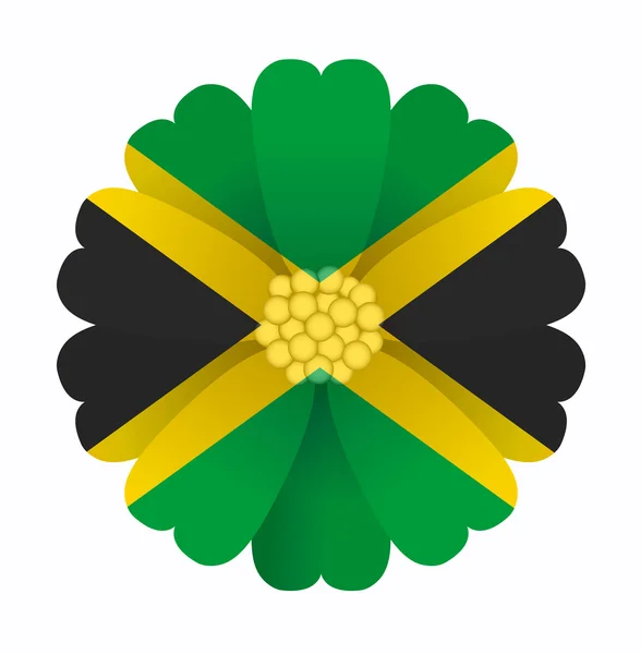 Flaga Jamajki kwiat — Wektor stockowy