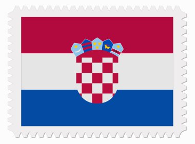 Hırvatistan bayrağı damgası